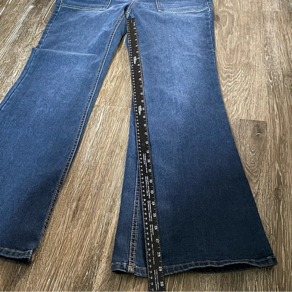 No Boundaries Jeans‎ Women's Blue Flared Jeans Size 15 Dark Wash Wide Leg